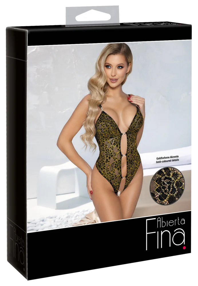 Abierta Fina Black Lace Body - Image 12