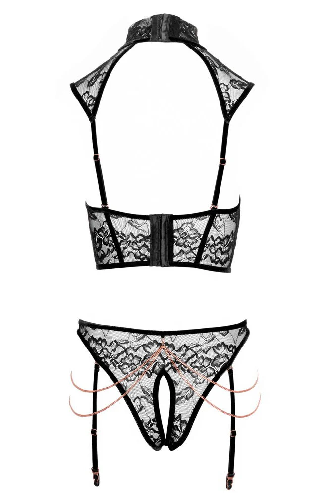 Abierta Fina Rose Gold Lace Set - Image 4