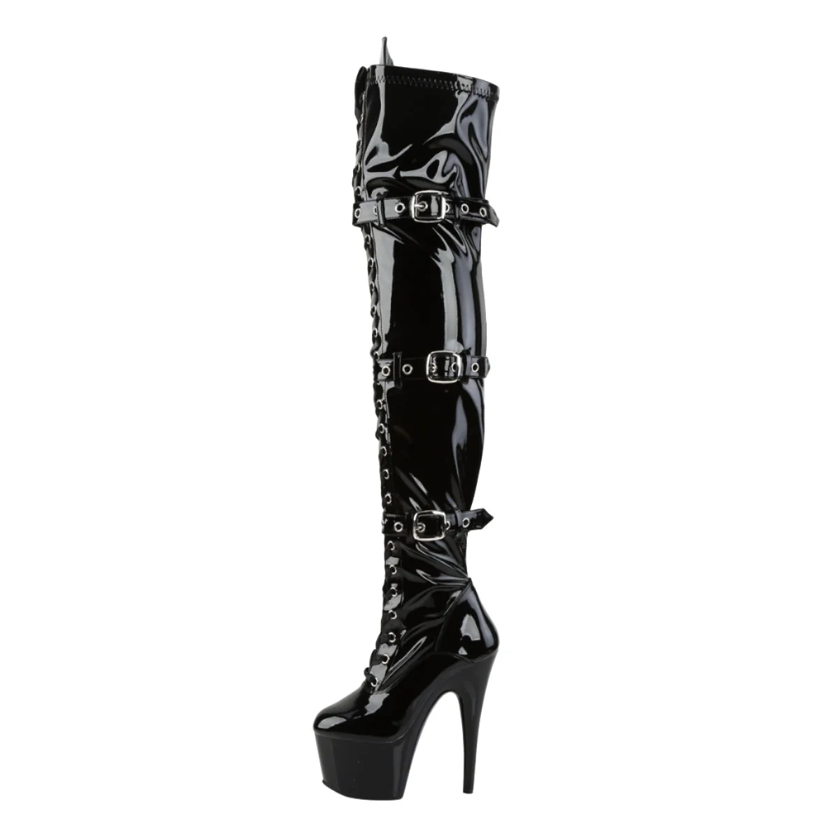 Pleaser ADORE-3028 Boots Patent (UK8, 9) - Image 4