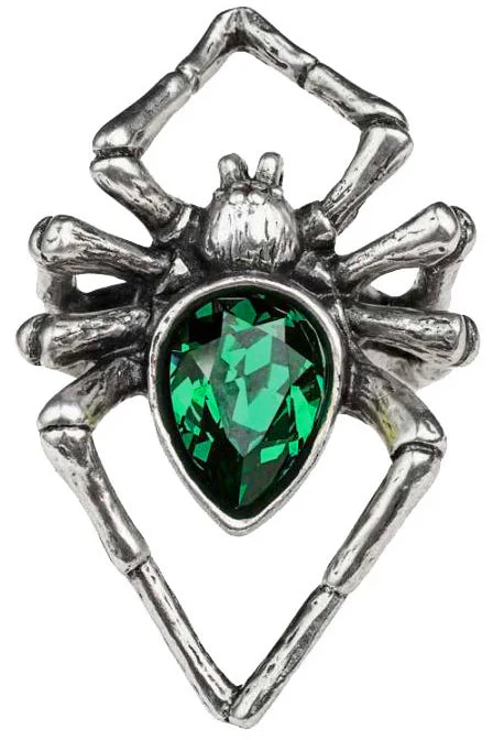 Alchemy Gothic Emerald Venom Ring R222 - Image 6