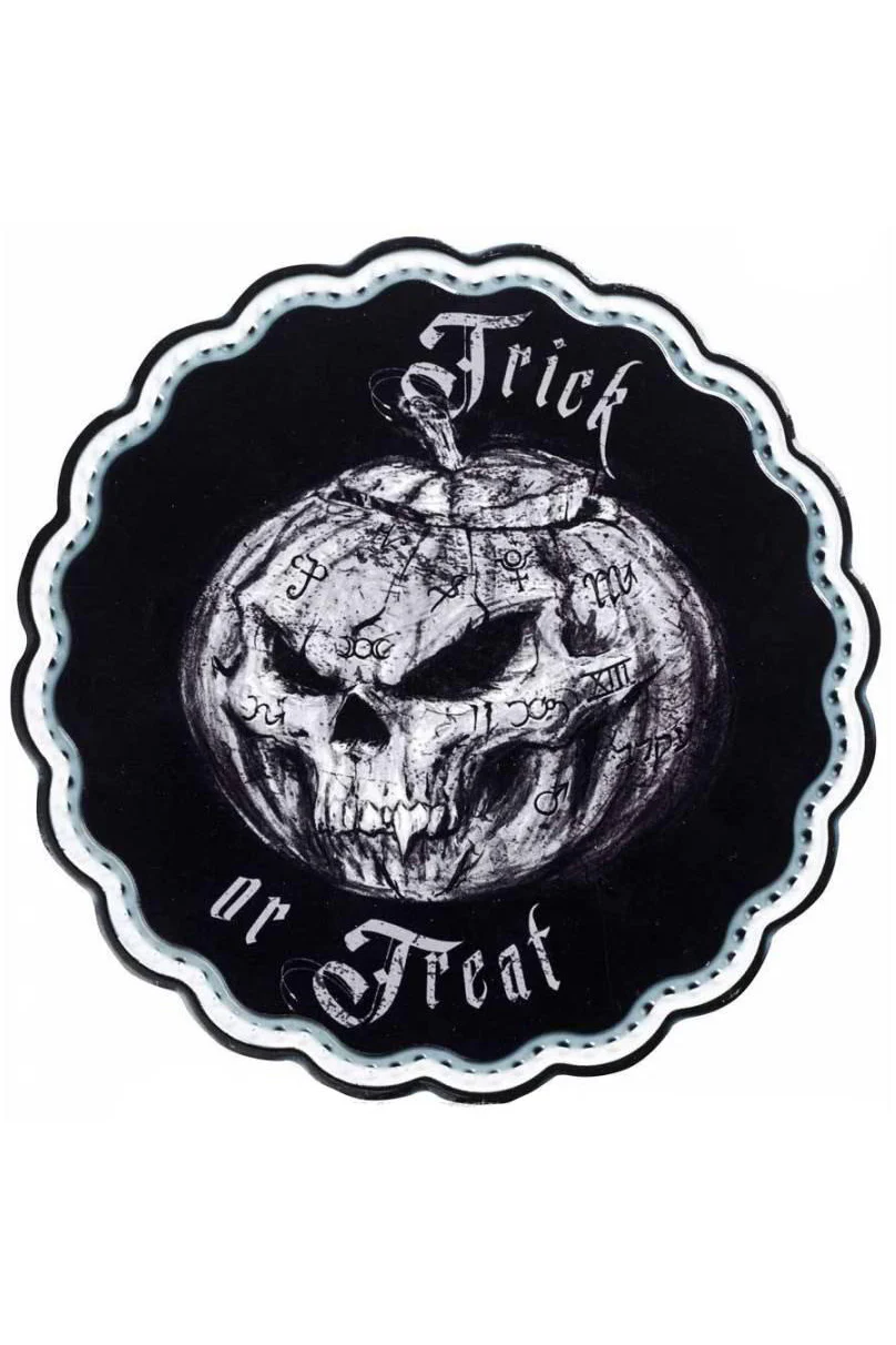 Alchemy Gothic Trick or Treat Trivet Plate