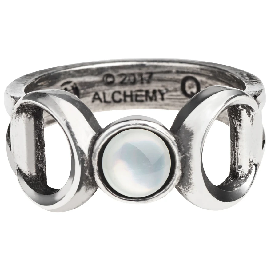 Alchemy Gothic Triple Goddess Ring R219 - Image 6