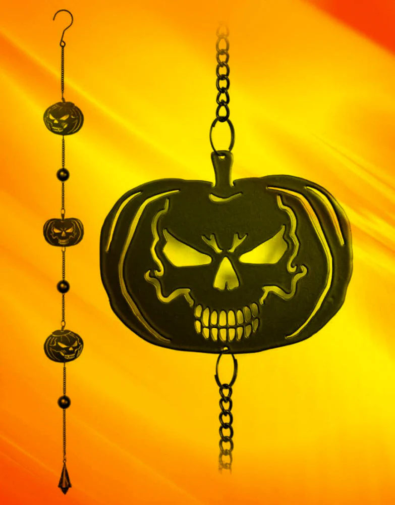 Alchemy Pumpkin Skull Wind Chime - Image 2