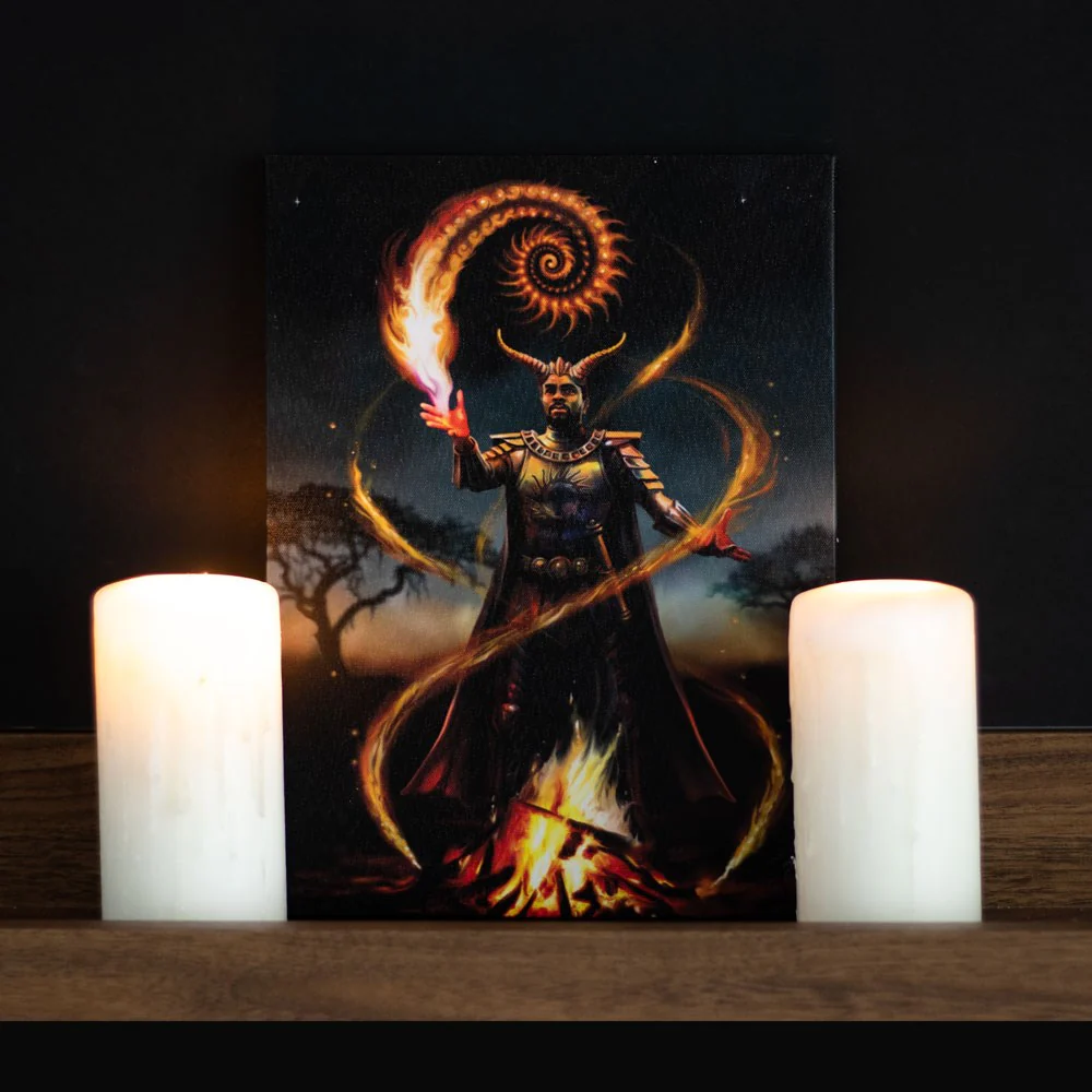 Anne Stokes Fire Element Wizard Picture - Image 4