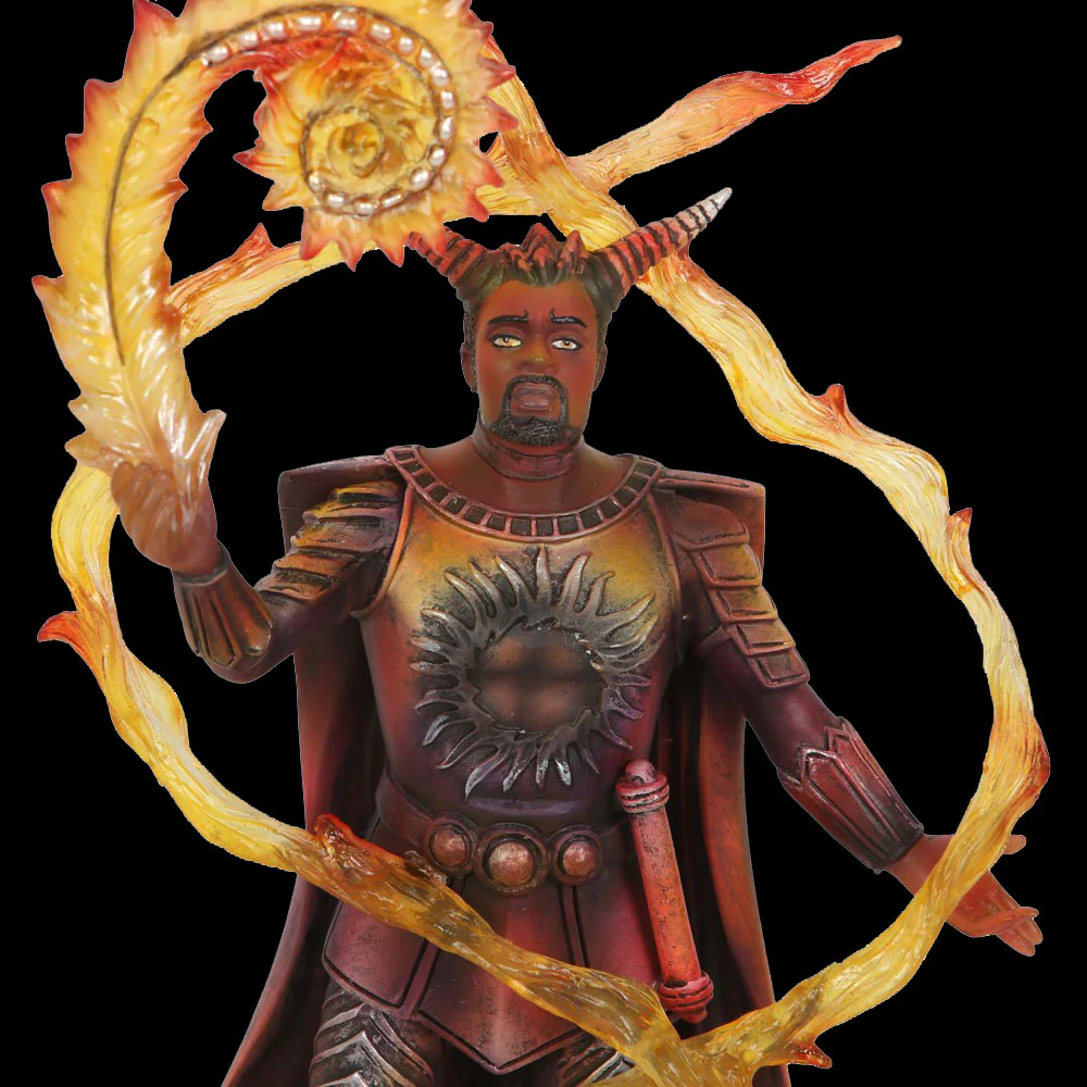 Anne Stokes Fire Elemental Wizard Figurine - Image 3