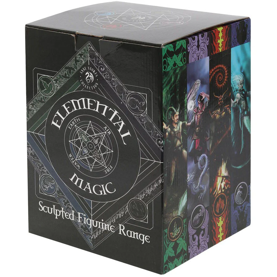 Anne Stokes Fire Elemental Wizard Figurine - Image 4