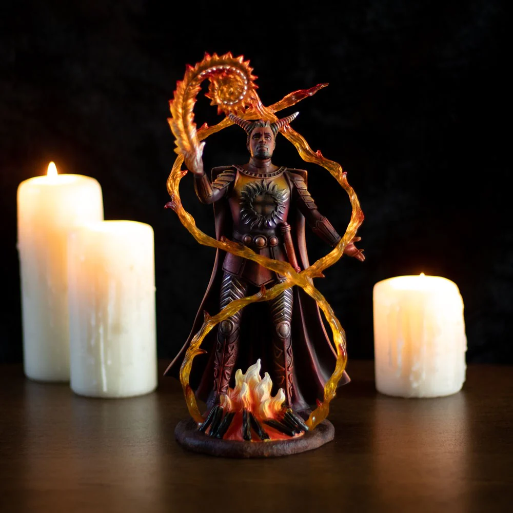 Anne Stokes Fire Elemental Wizard Figurine - Image 5