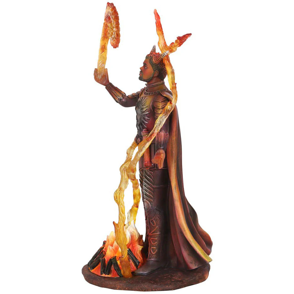 Anne Stokes Fire Elemental Wizard Figurine - Image 6
