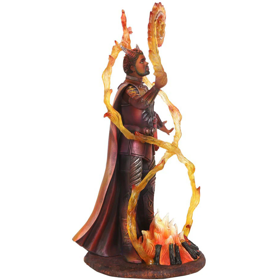 Anne Stokes Fire Elemental Wizard Figurine - Image 8