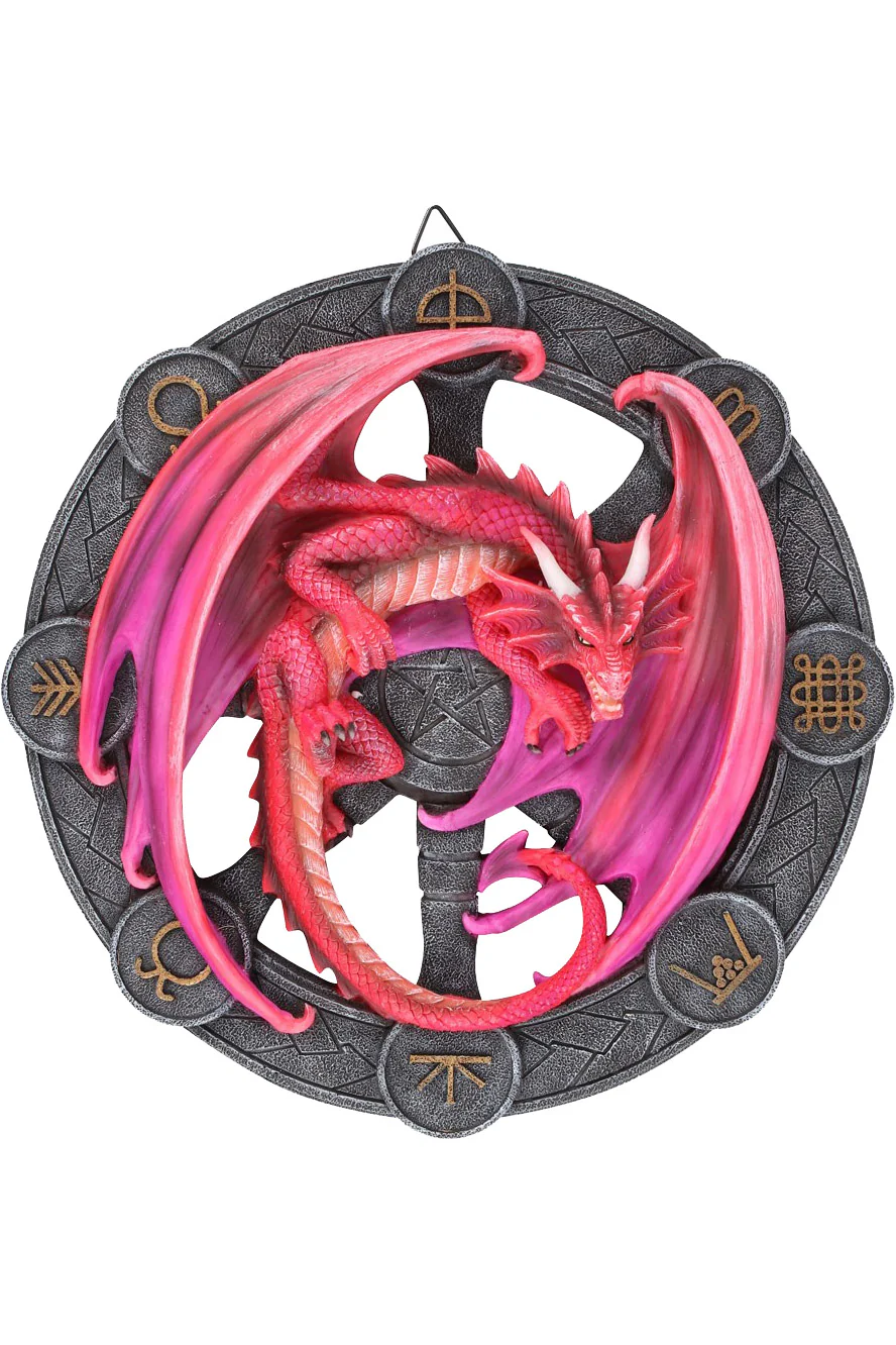 Anne Stokes Lammas Dragon Wall Plaque
