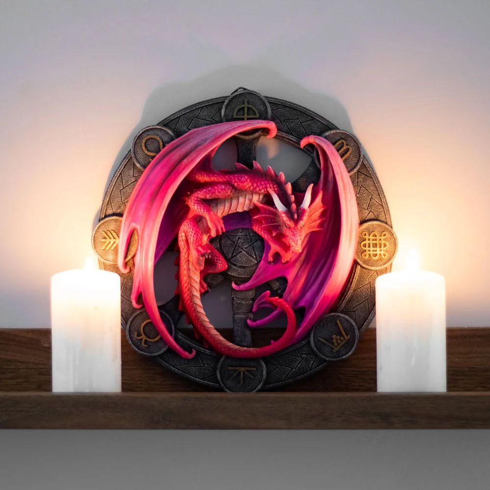 Anne Stokes Lammas Dragon Wall Plaque - Image 4