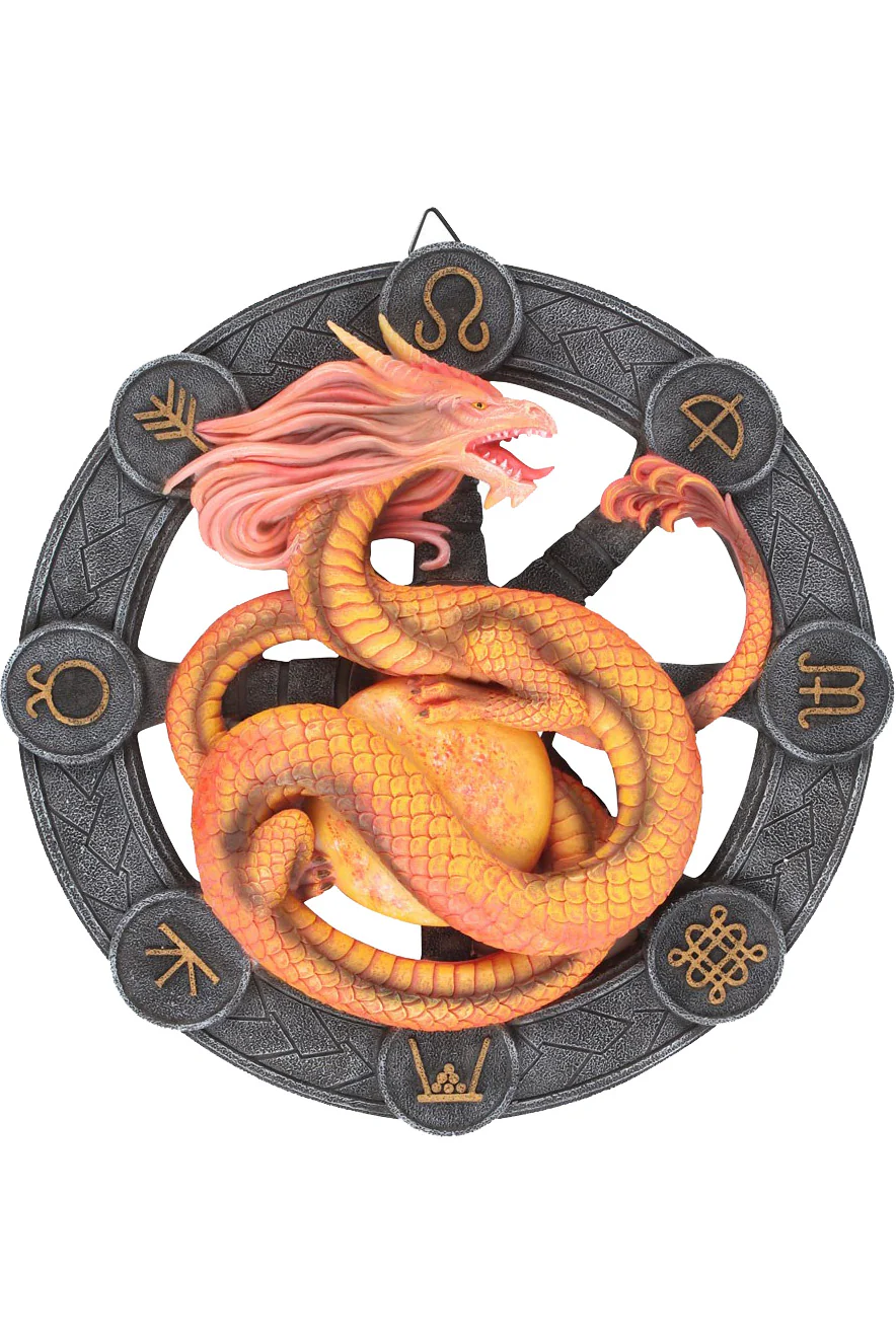 Anne Stokes Litha Dragon Wall Plaque