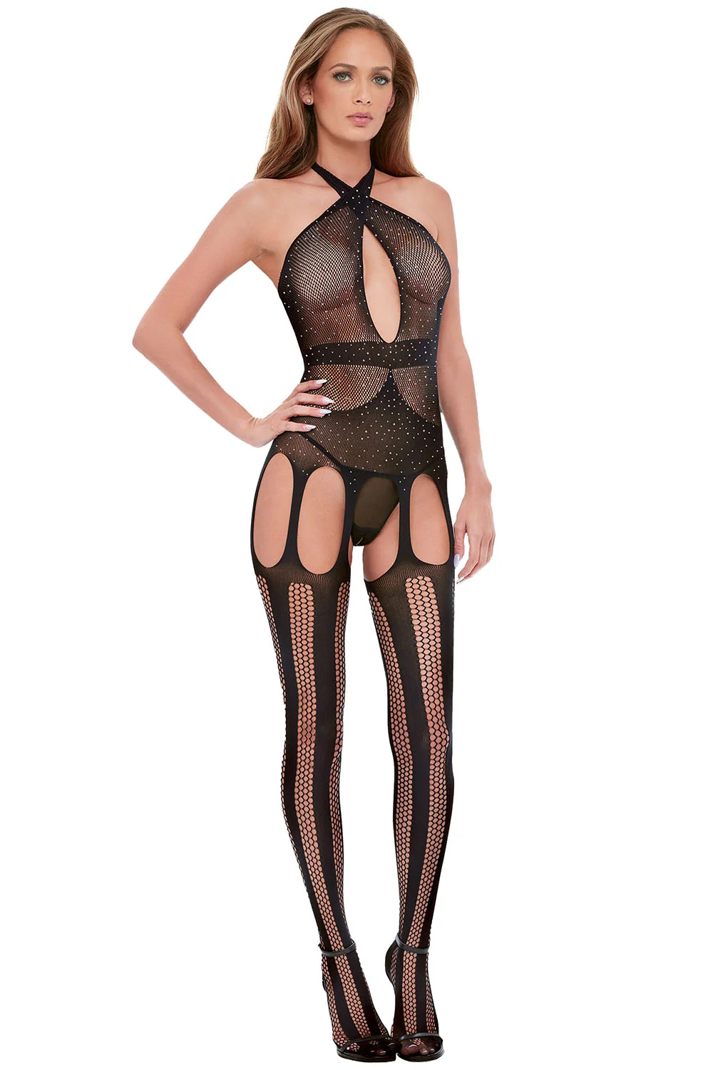 Baci Diamonte Bodystocking - Image 4