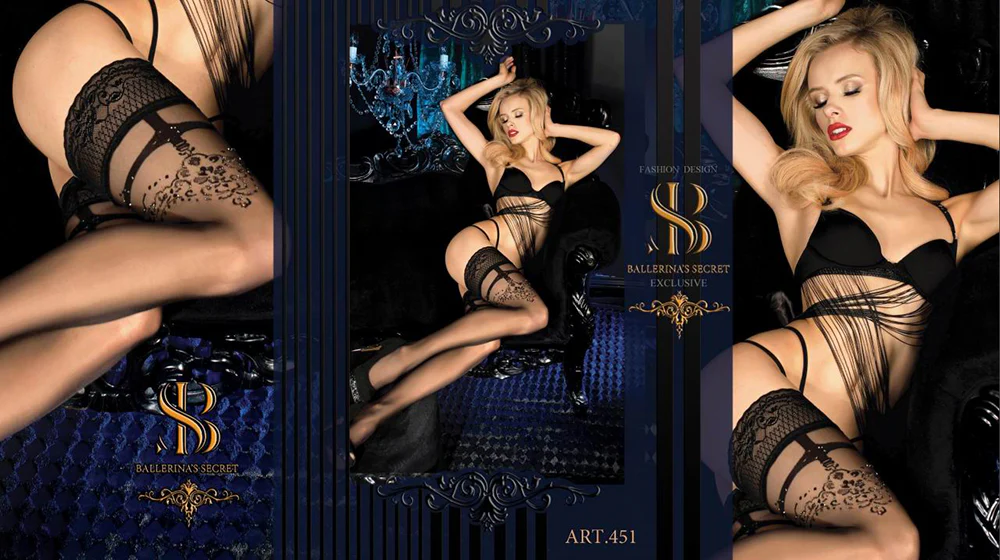 Ballerina 451 Hold Ups Stockings - Image 5