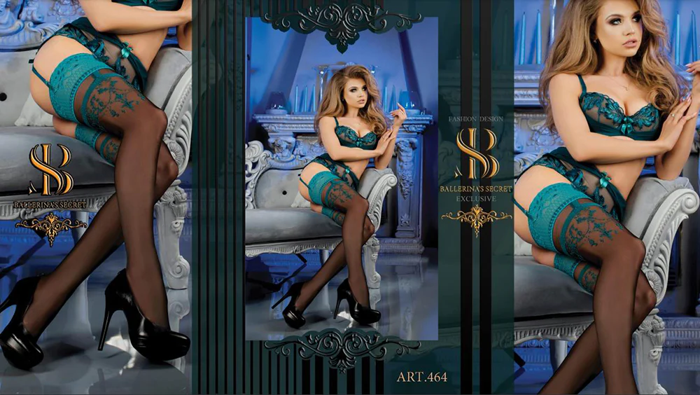 Ballerina 464 Hold Ups Stockings - Image 2
