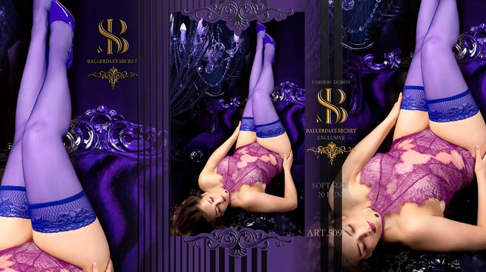 Ballerina 509 Holdups Stockings Zaffiro - Image 2