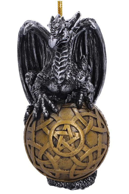 Balthazar Festive Hanging Dragon Ornament