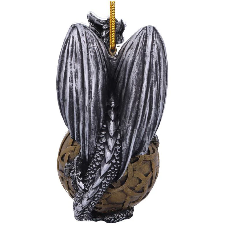 Balthazar Festive Hanging Dragon Ornament - Image 3