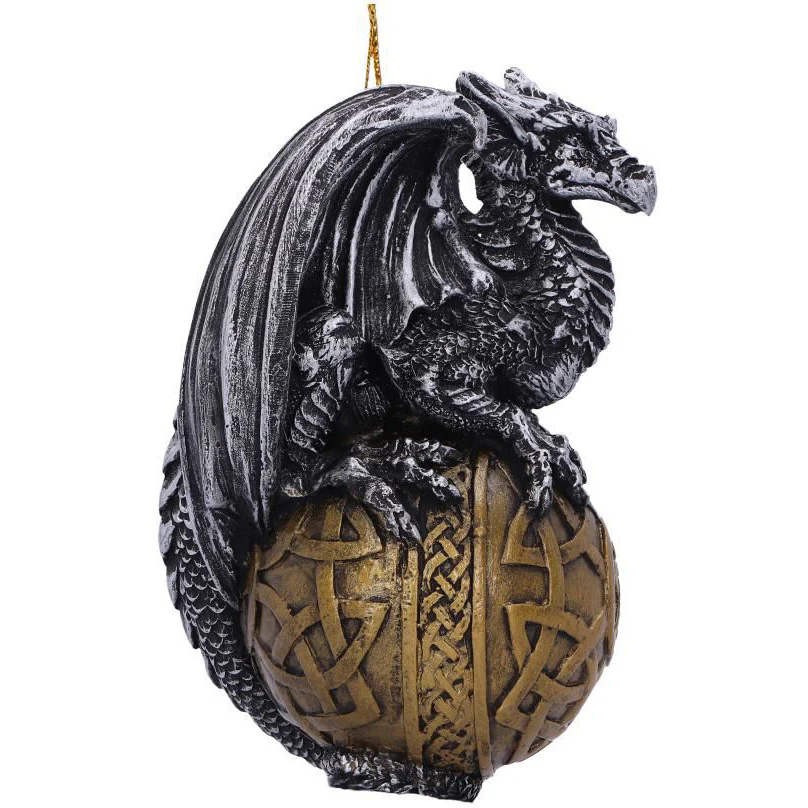 Balthazar Festive Hanging Dragon Ornament - Image 4
