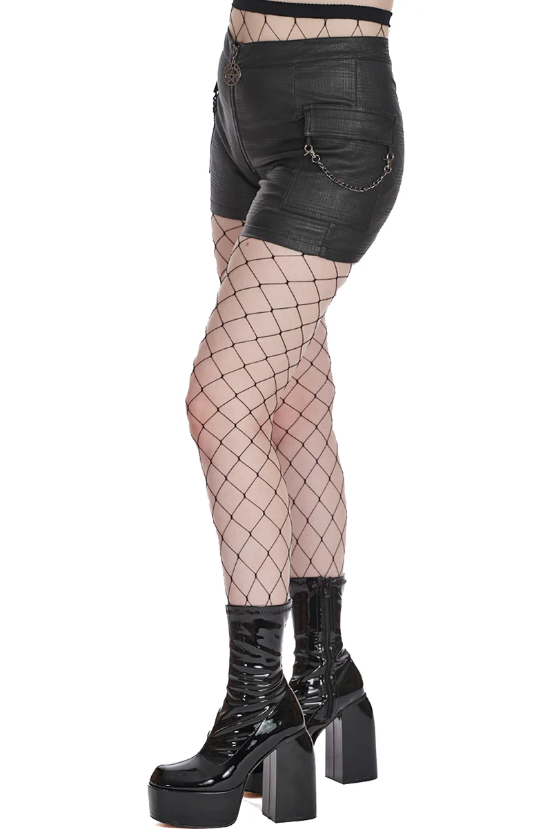 Banned Chaos Couture Shorts with Handcuffs (XS) - Image 4
