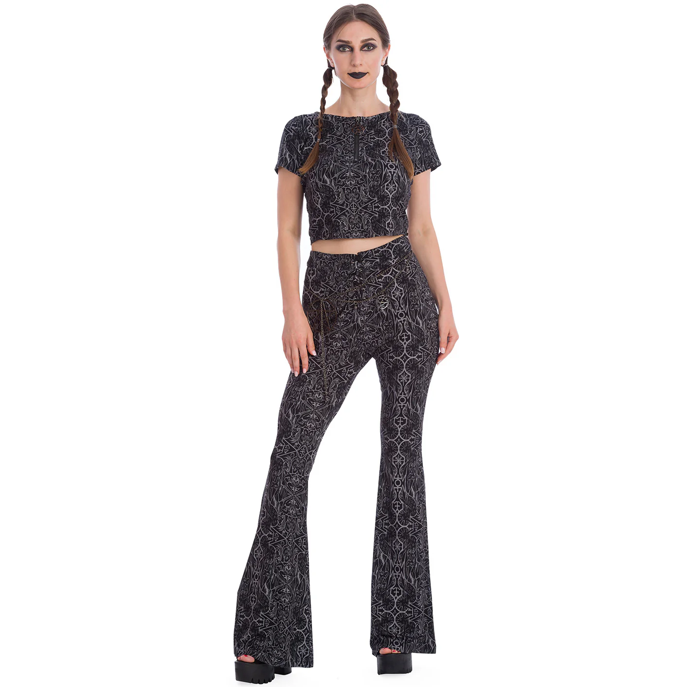 Banned Esoteric Flare Leggings - Image 2