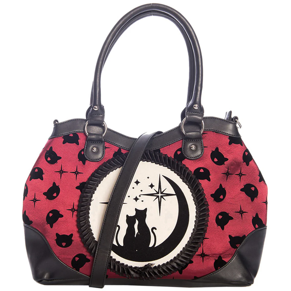 Banned Lunar Sisters Bag Burgundy - Image 4