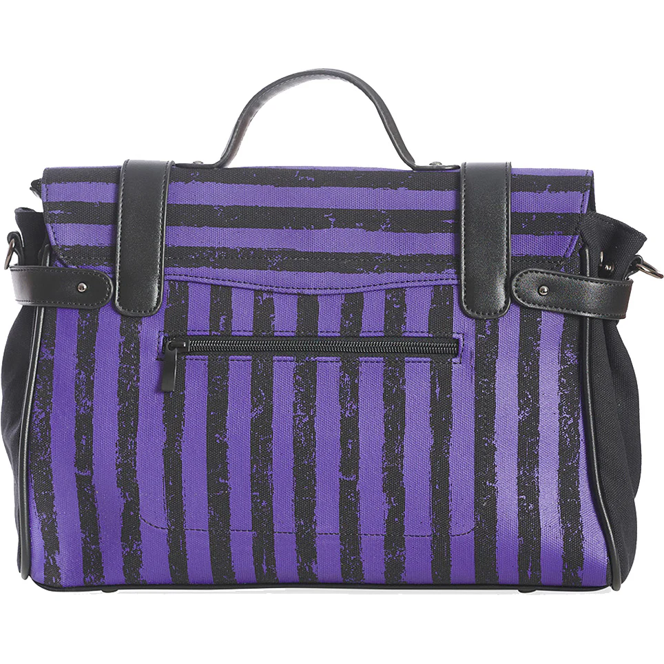 Banned Spooky Nightwalks Messenger Bag Purple - Image 3