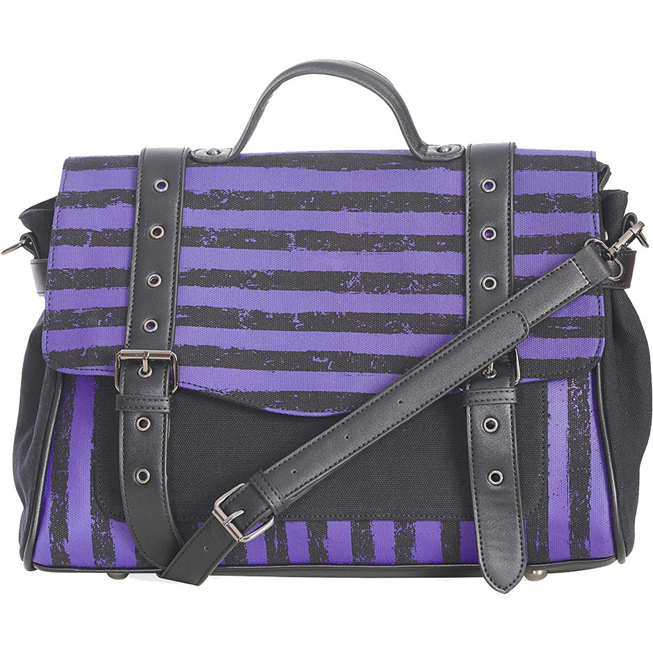 Banned Spooky Nightwalks Messenger Bag Purple - Image 5
