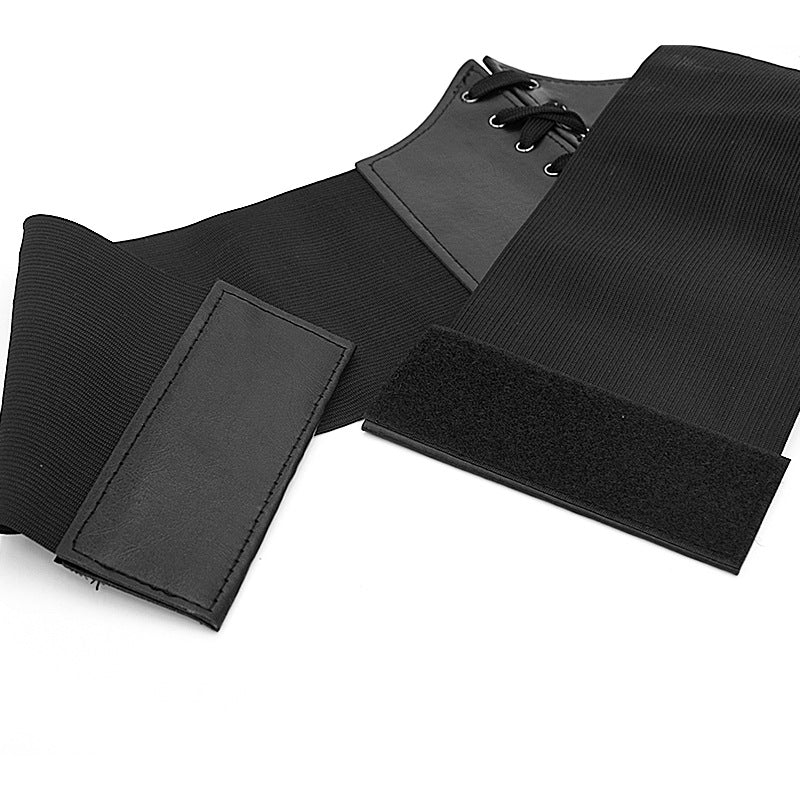 Black Corset Style Waist Belt - Image 2