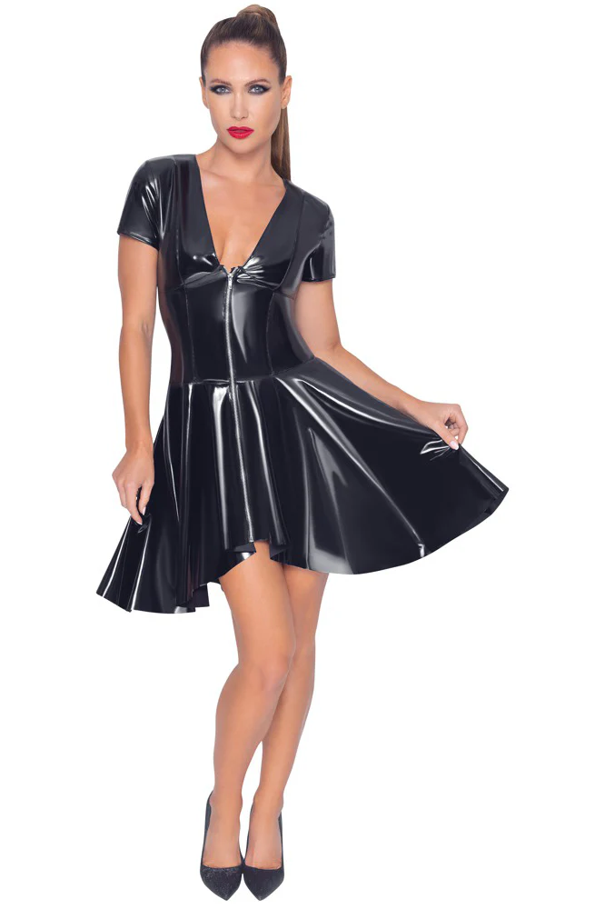 Black Level Vinyl Dress - Image 9