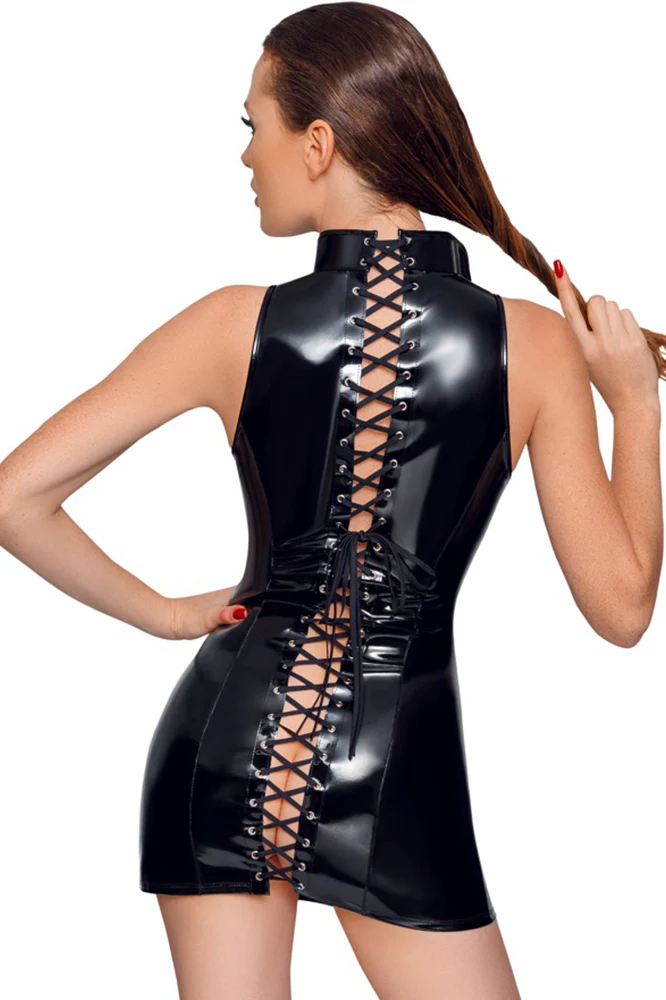 Black Level Vinyl Dress - Image 5