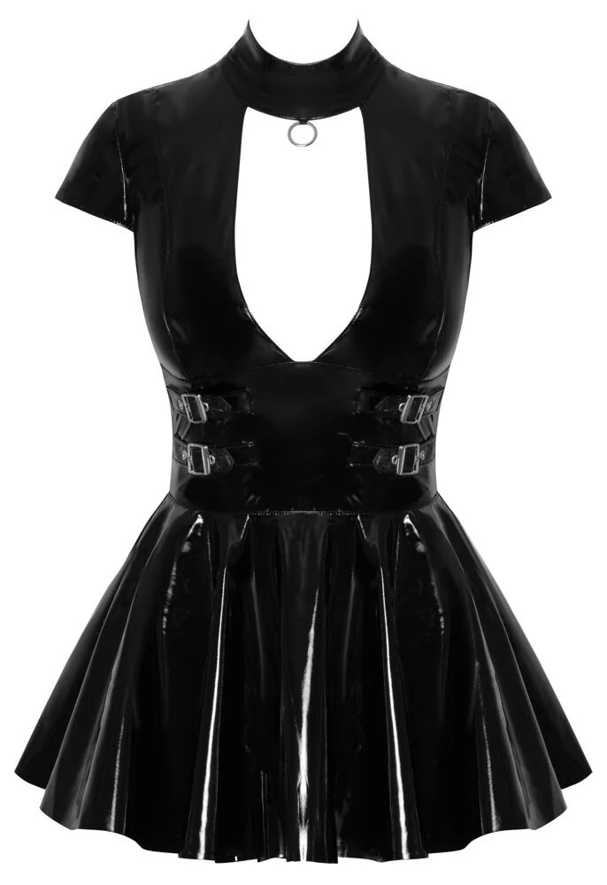 Black Level Vinyl Mini Dress - Image 8