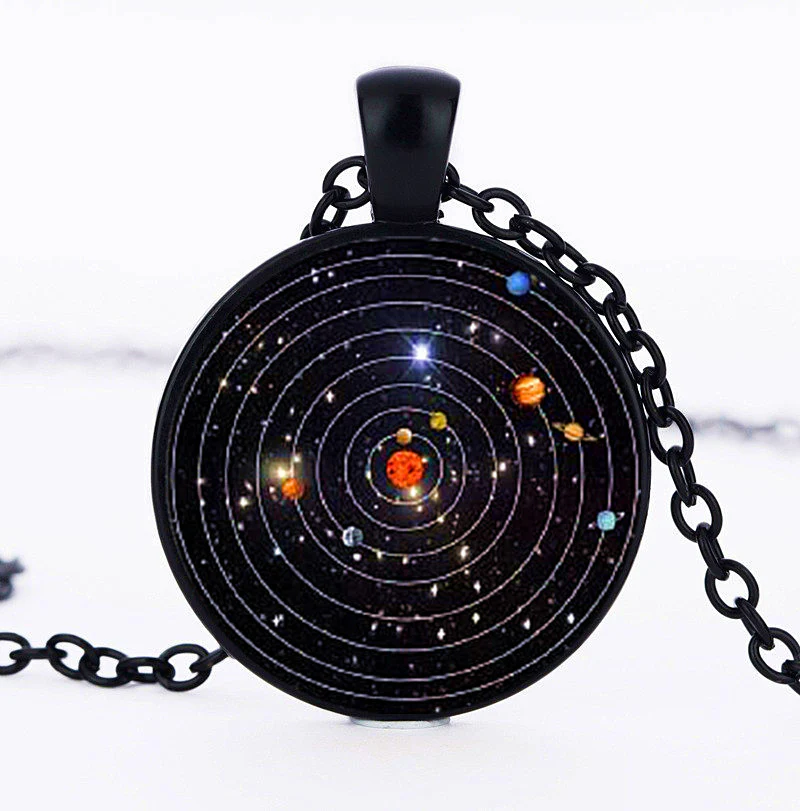 Black Solar System Necklace - Image 3