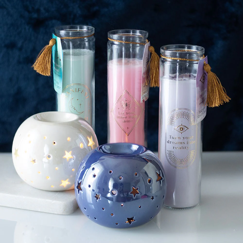 Blackberry Tube Candle with Amethyst Crystals - Image 6