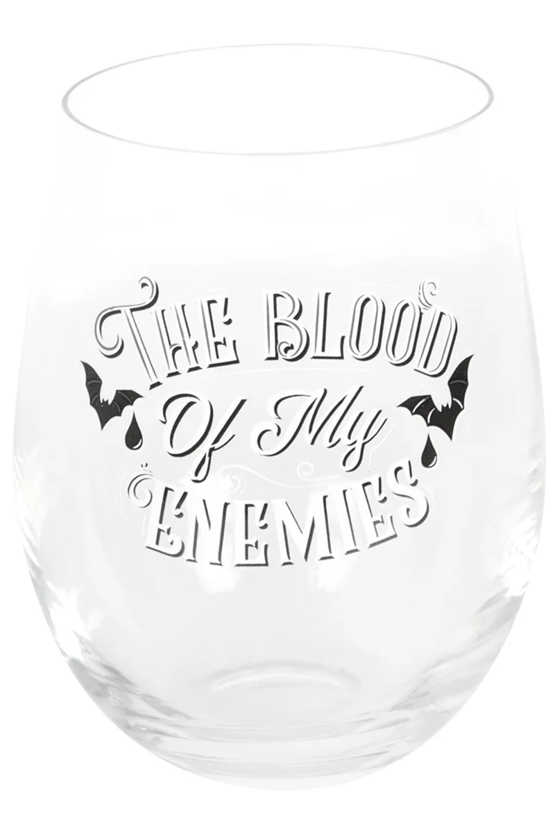 Blood Of My Enemies Stemless Wine Glass - Image 4