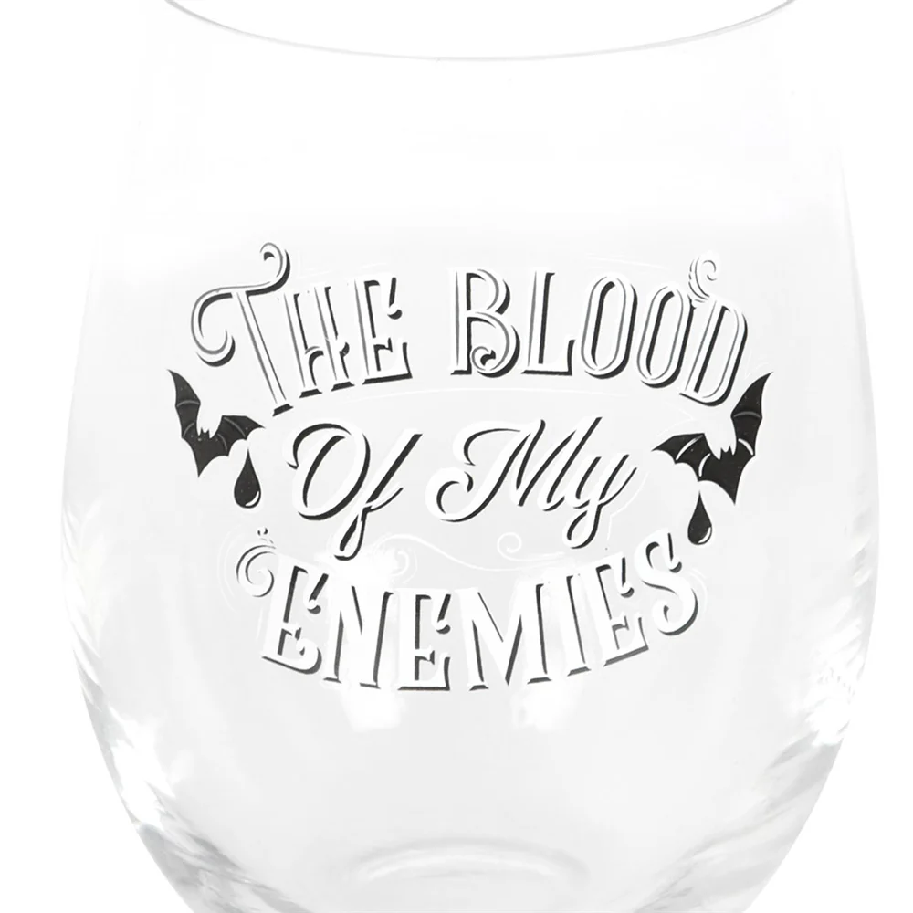 Blood Of My Enemies Stemless Wine Glass - Image 5