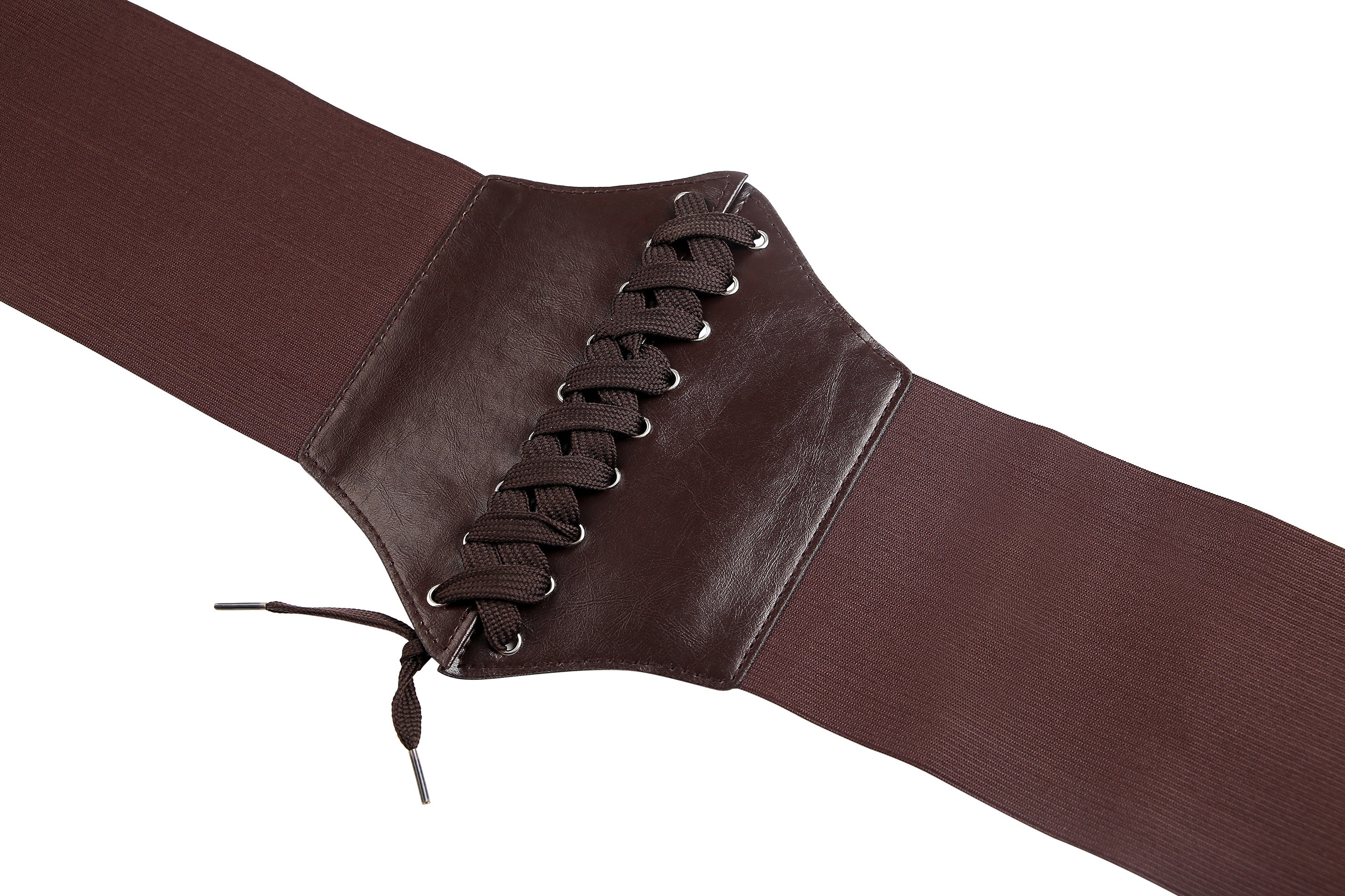 Brown Corset Style Waist Belt - Image 2