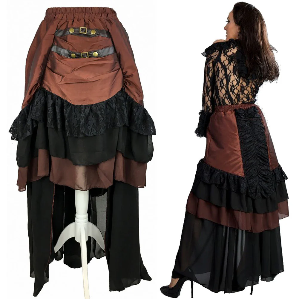 Burleska Catriana Maxi Skirt Brass - Image 2