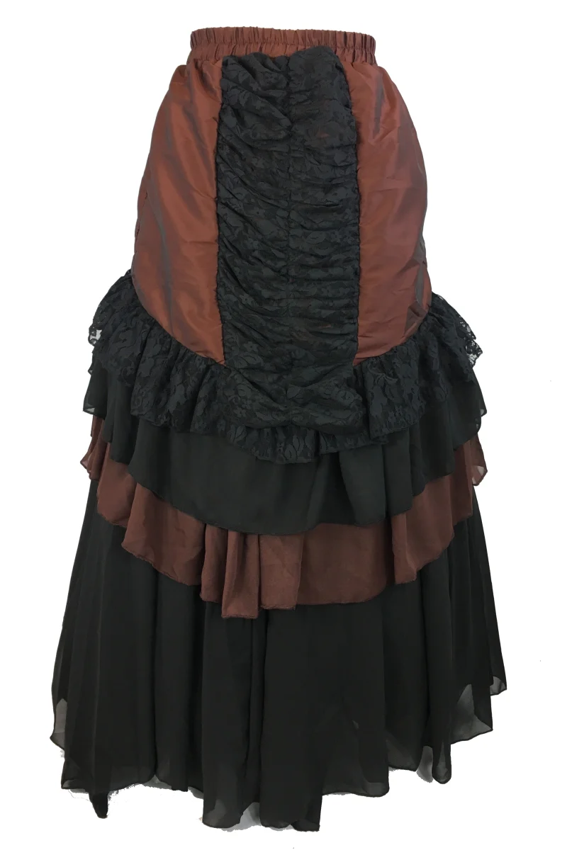 Burleska Catriana Maxi Skirt Brass - Image 3
