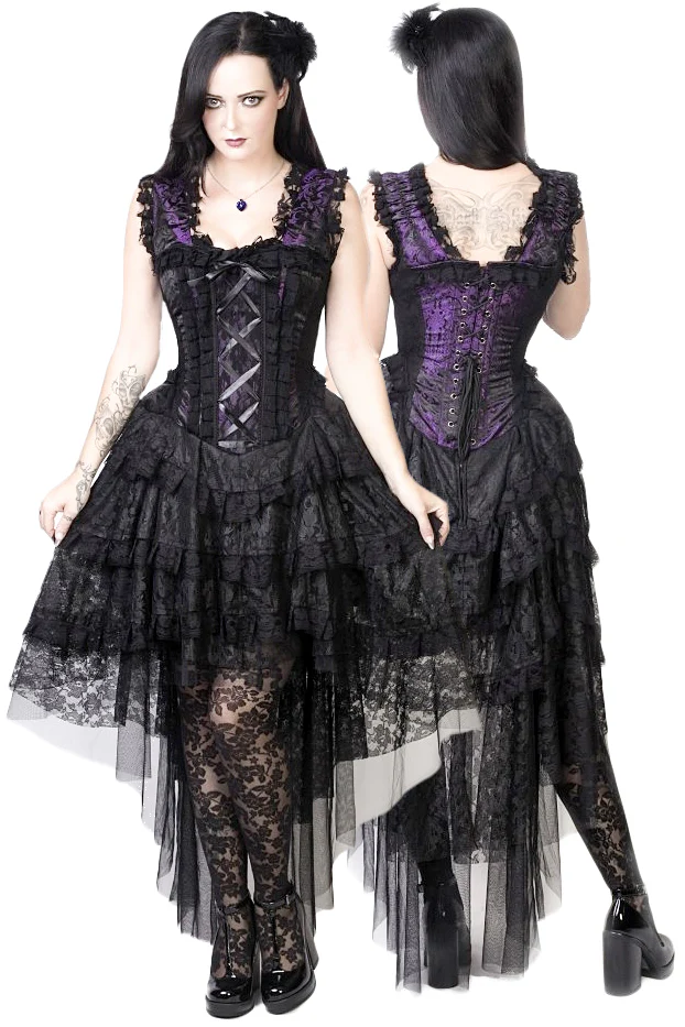 Burleska King Brocade Ophelie Dress Purple (24")