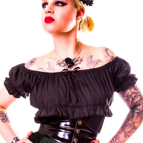 Burleska Gypsy Top Black - Image 6