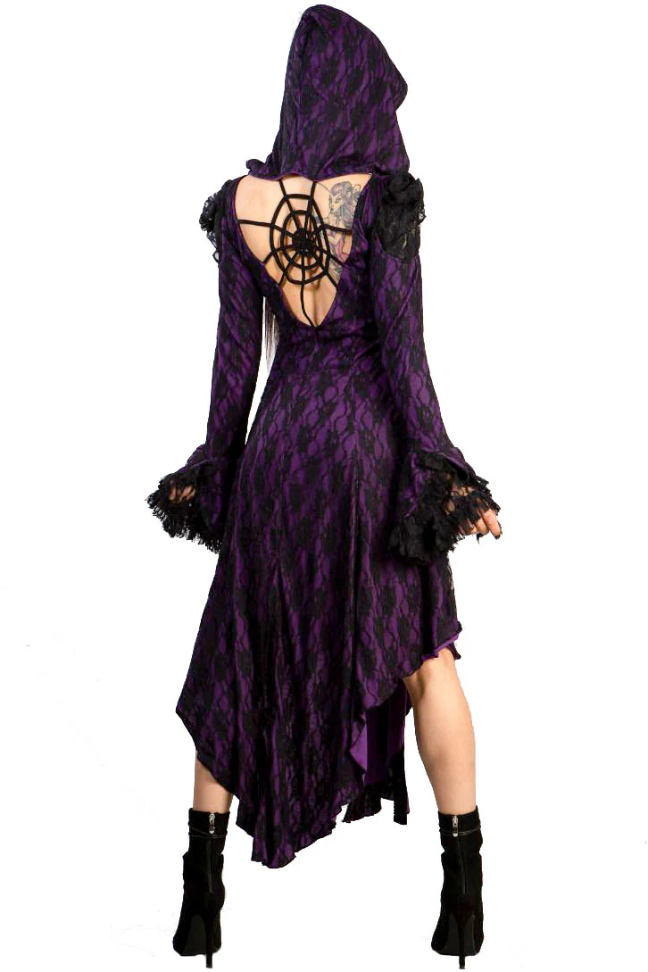 Burleska Hooded Purple Jacket / Coat / Dress (L, 2XL) - Image 5