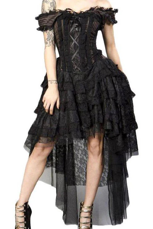 Burleska Ophelie Dress Brown Stripe (26, 30') - Image 2