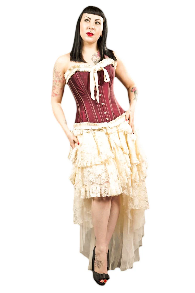 Burleska Ophelie Waterfall Skirt Cream (M/L, L/XL) - Image 8