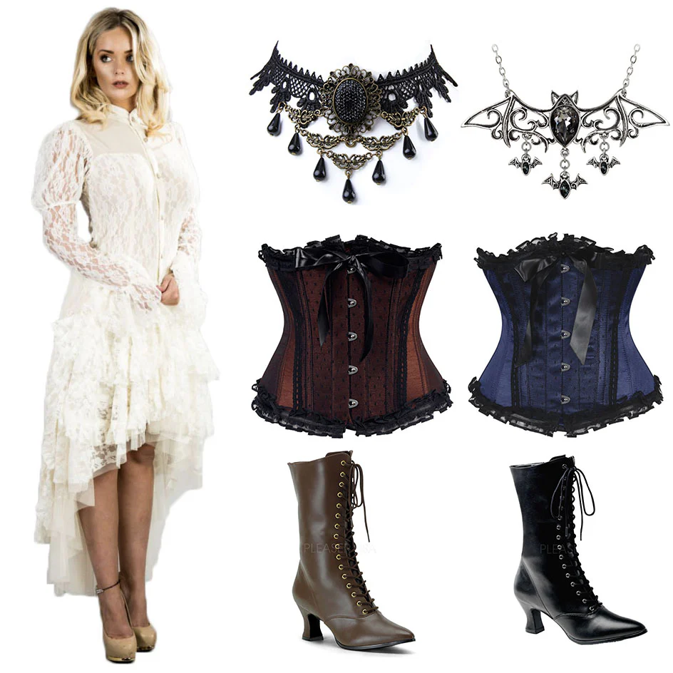 Burleska Ophelie Waterfall Skirt Cream (M/L, L/XL) - Image 9