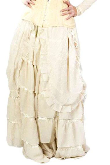 Burleska Victorian Gothic Skirt Cream (S/M, L/XL)