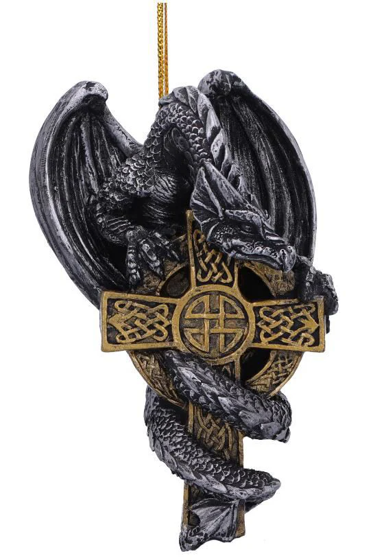 Claus Festive Hanging Dragon Ornament