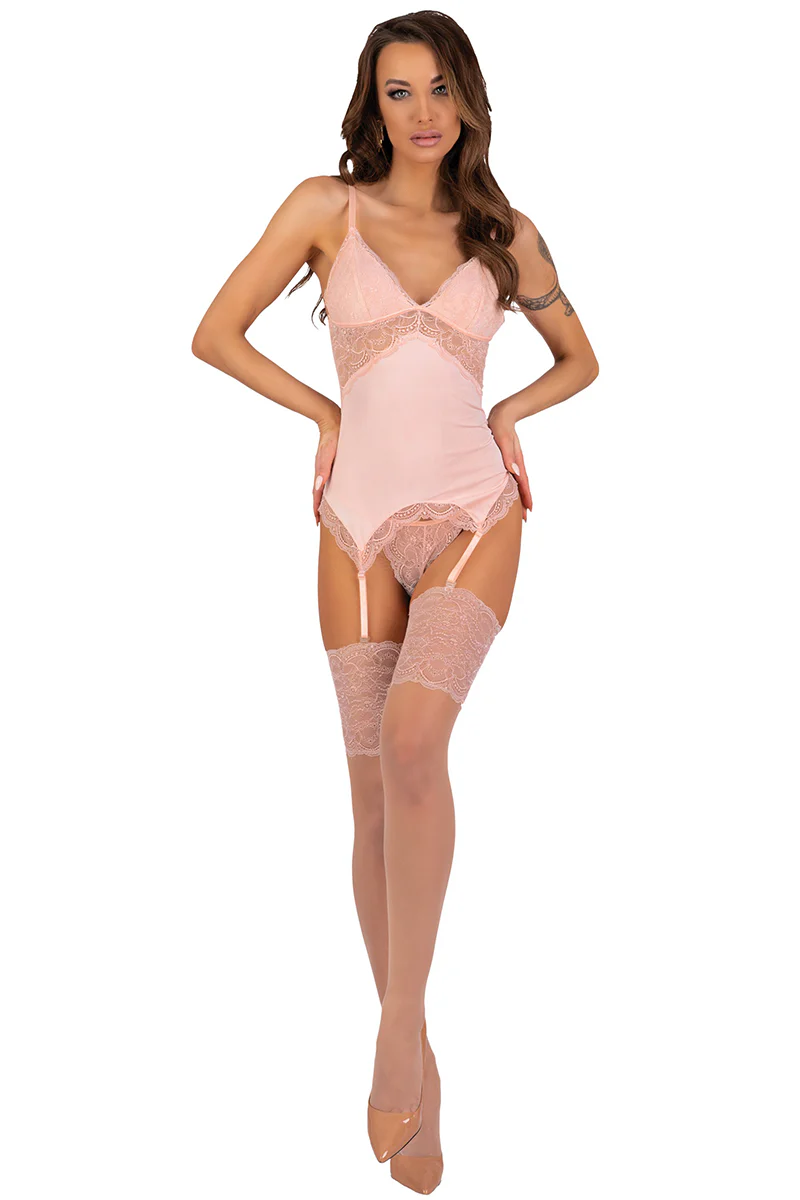 Corsetti Peach Persinne Lingerie Set (L/XL) - Image 6