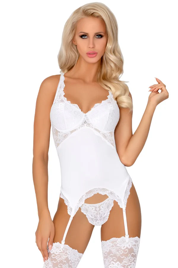 Corsetti White Alazne Corset Set (L/XL) - Image 4