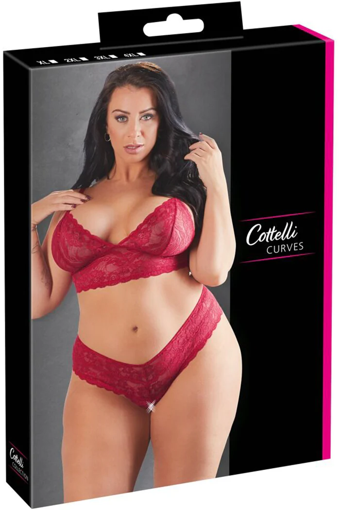 Cottell Curves Red Bra and Briefs (XL) - Image 8